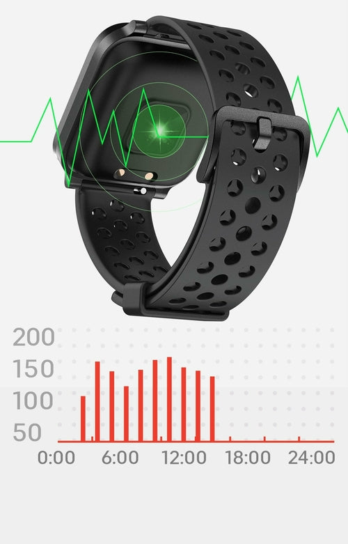 X3 Smart- Touch Screen, Heart Rate Monitoring Sports Watch