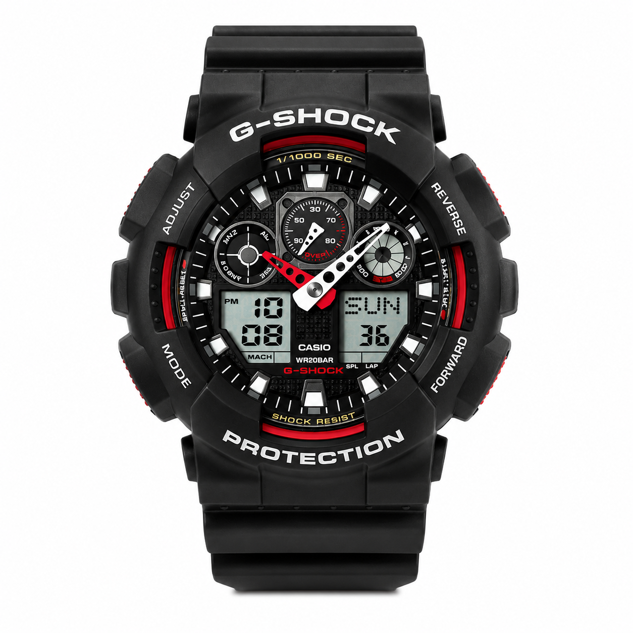 Casio G-SHOCK GA-100 Black & Red