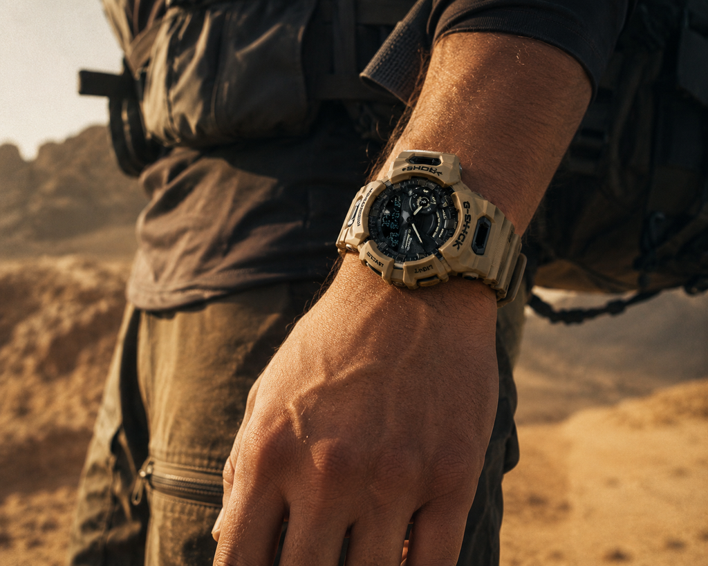 CASIO-l G-Shock G-SQUAD Desert Sand (Ø 51 mm)