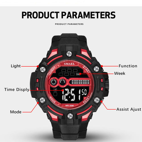 Digital Wristwatches Waterproof Watch Top