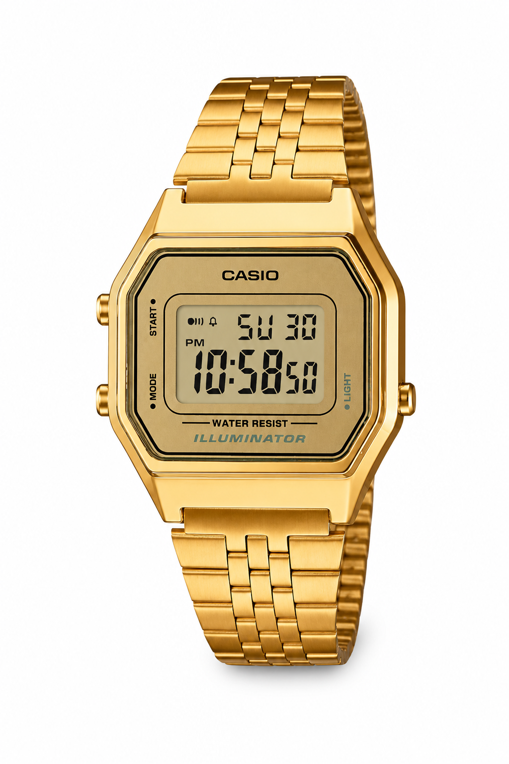 CASIO Vintage Gold Illuminator Digital Watch