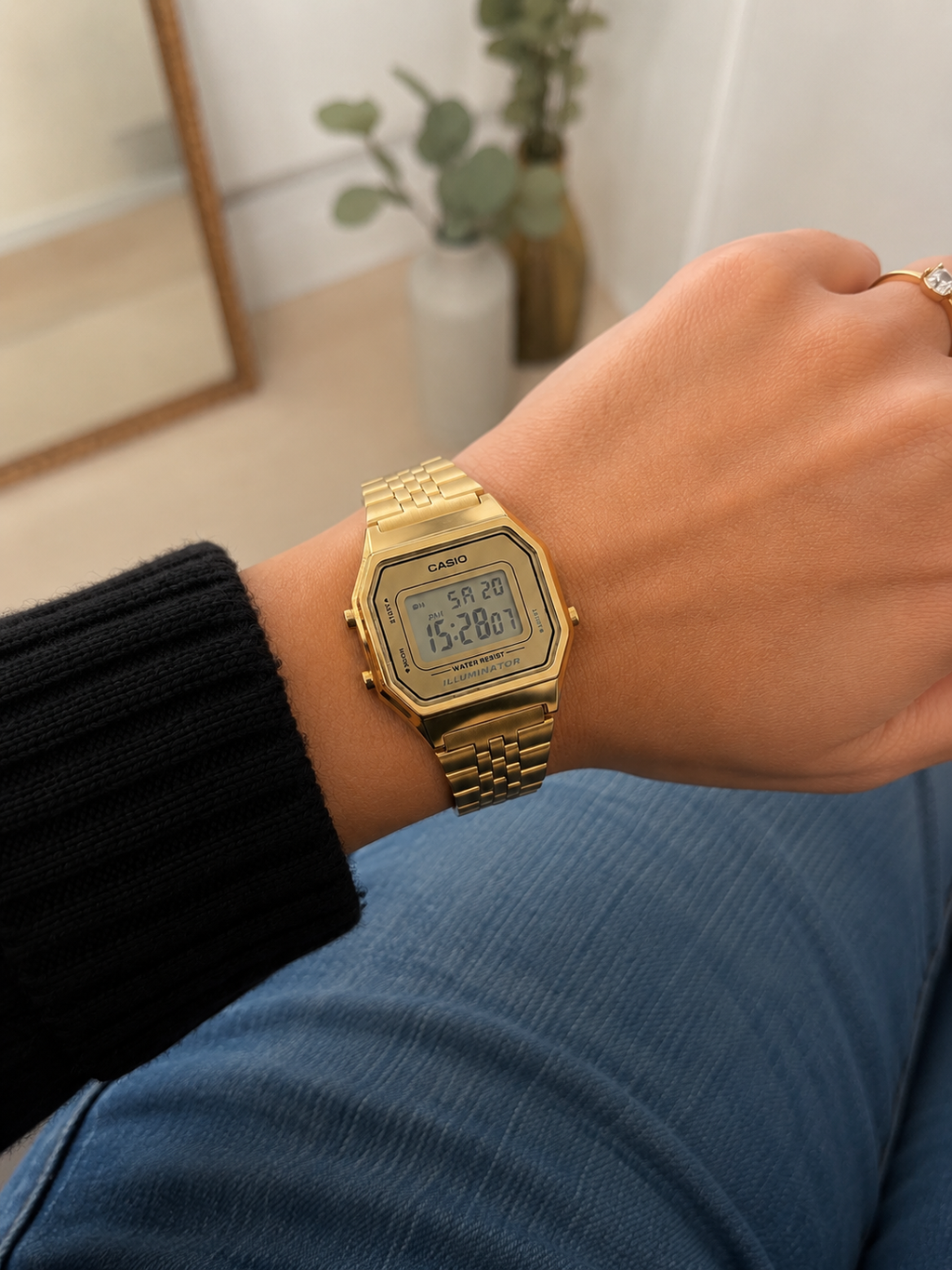 CASIO Vintage Gold Illuminator Digital Watch