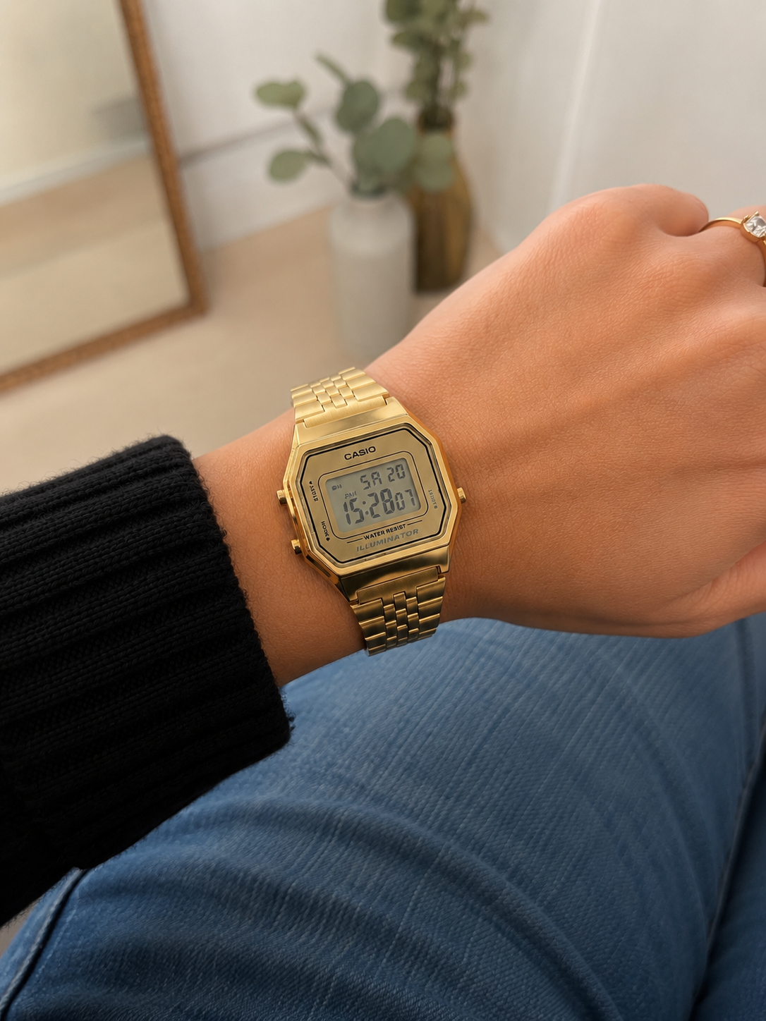 CASIO Vintage Gold Illuminator Digital Watch